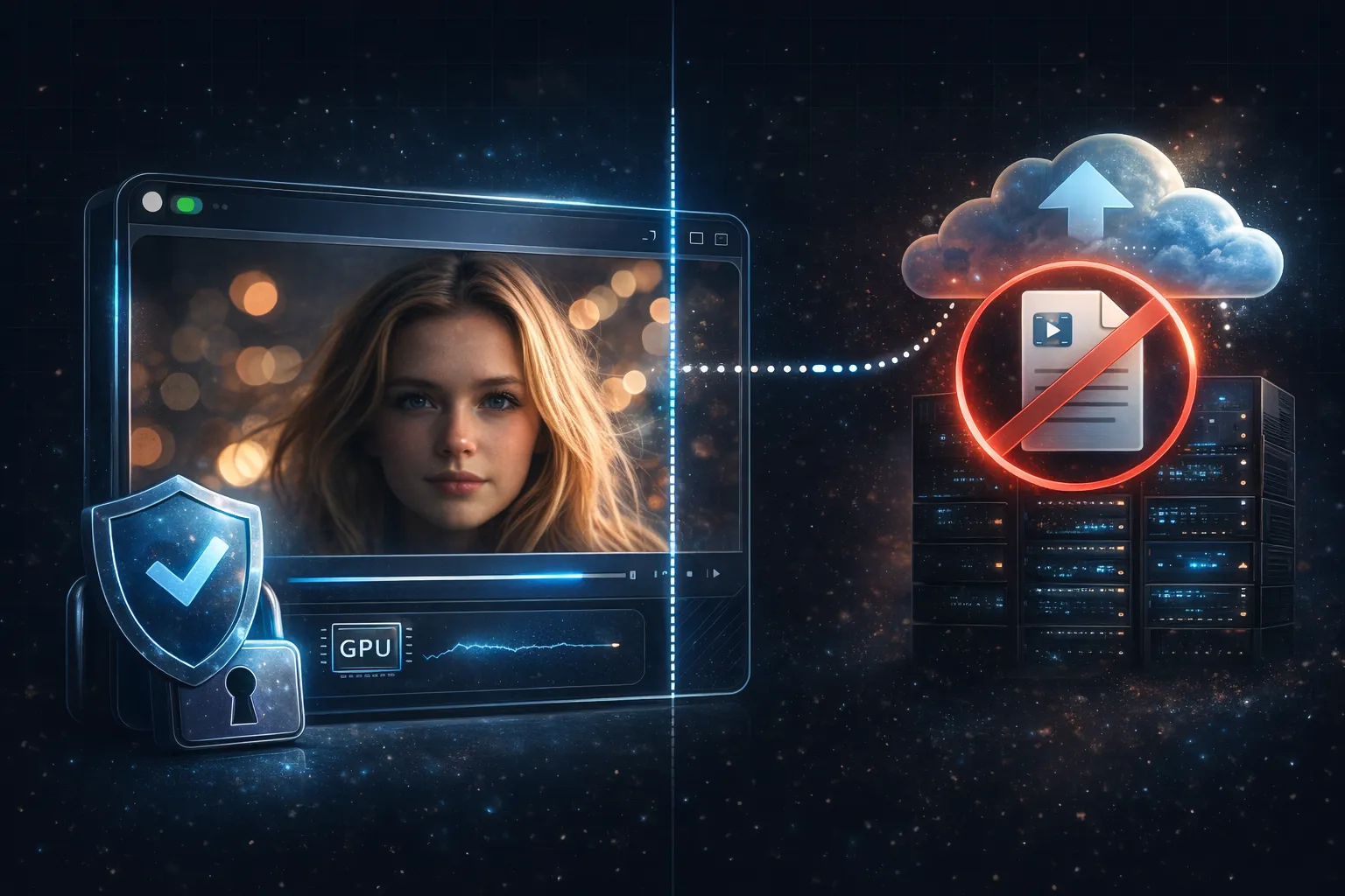 AI Video Quality Enhancer processes videos privately in browser